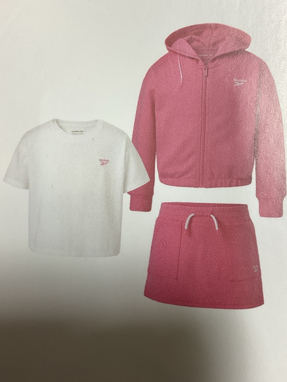 Reebok Girls 3 pc Hoodie/ Skort Set-Sugar Plum